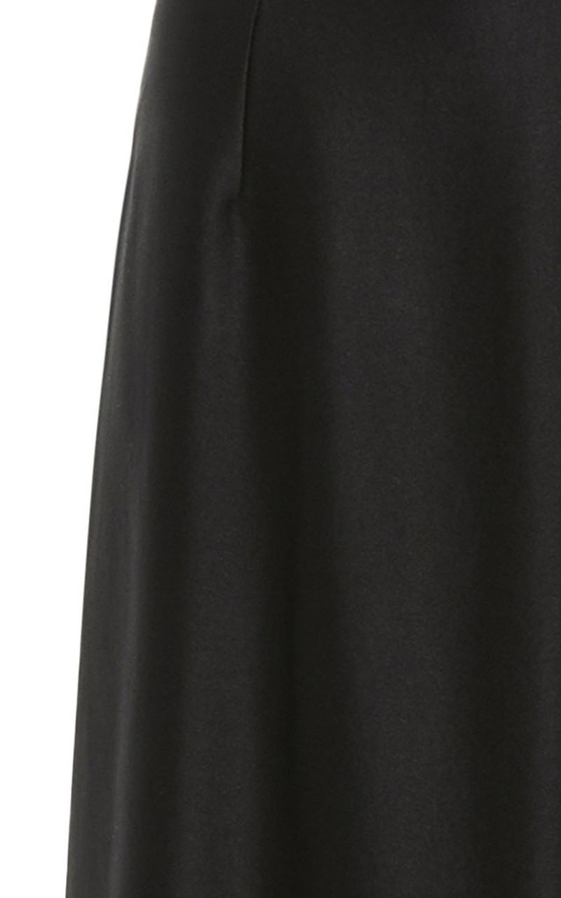 Silk-Satin Midi Skirt black 4
