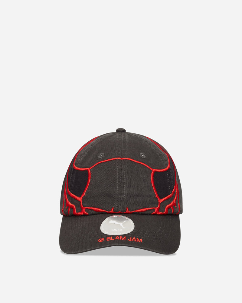 AC Milan x Slam Jam Cap Black / For All Time Red 1