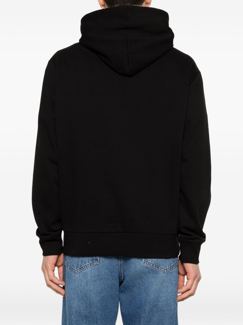 logo-embroidery hoodie 4