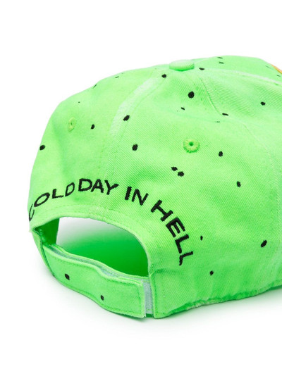 PHILIPP PLEIN paint splatter logo baseball cap outlook