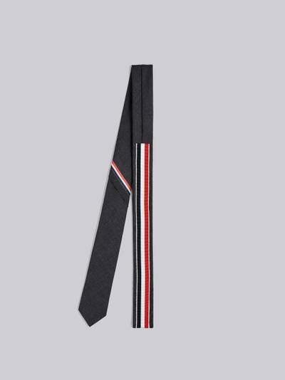 Thom Browne Classic Necktie With Seamed In Red, White And Blue Selvedge (26cm) In Super 120’s Twill outlook