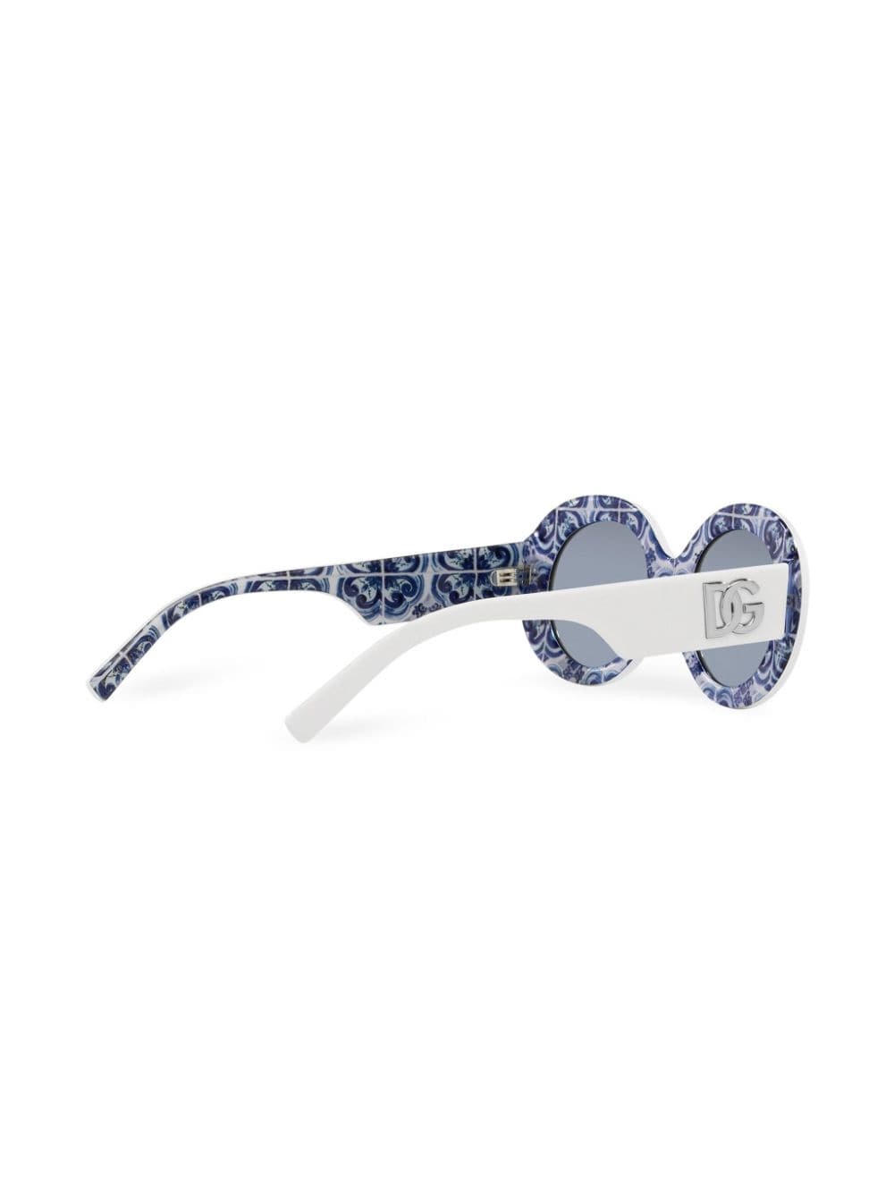 logo-embossed round-frame sunglasses - 4
