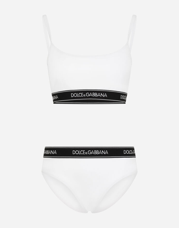 Bikini with branded stretch band - 1
