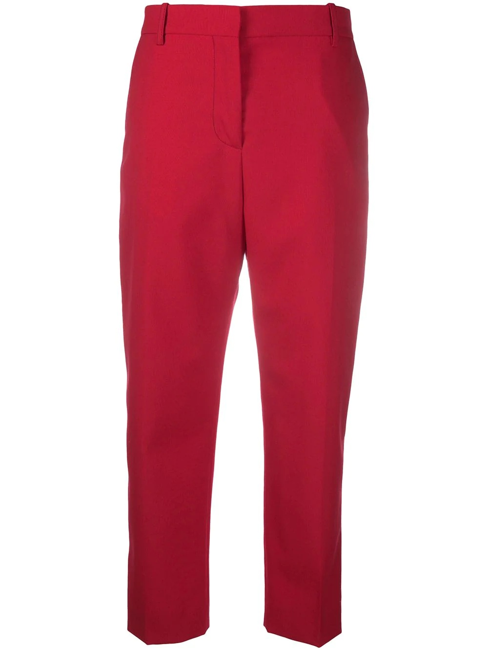 cropped slim-fit tailored trousers - 1