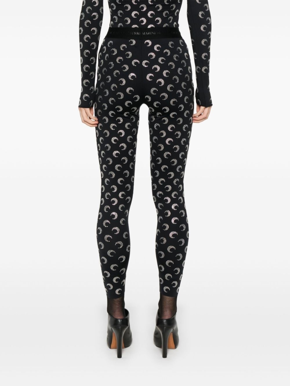 Crescent Moon-embellished leggings - 4