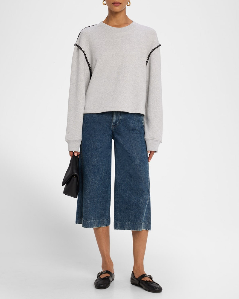 rag & bone Vintage Terry Blanket-Stitch Pullover outlook