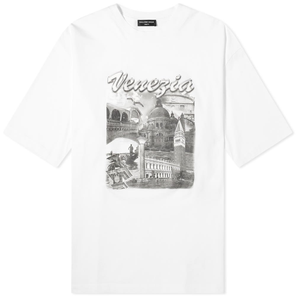 Balenciaga Venezia Print Oversized Tee - 1