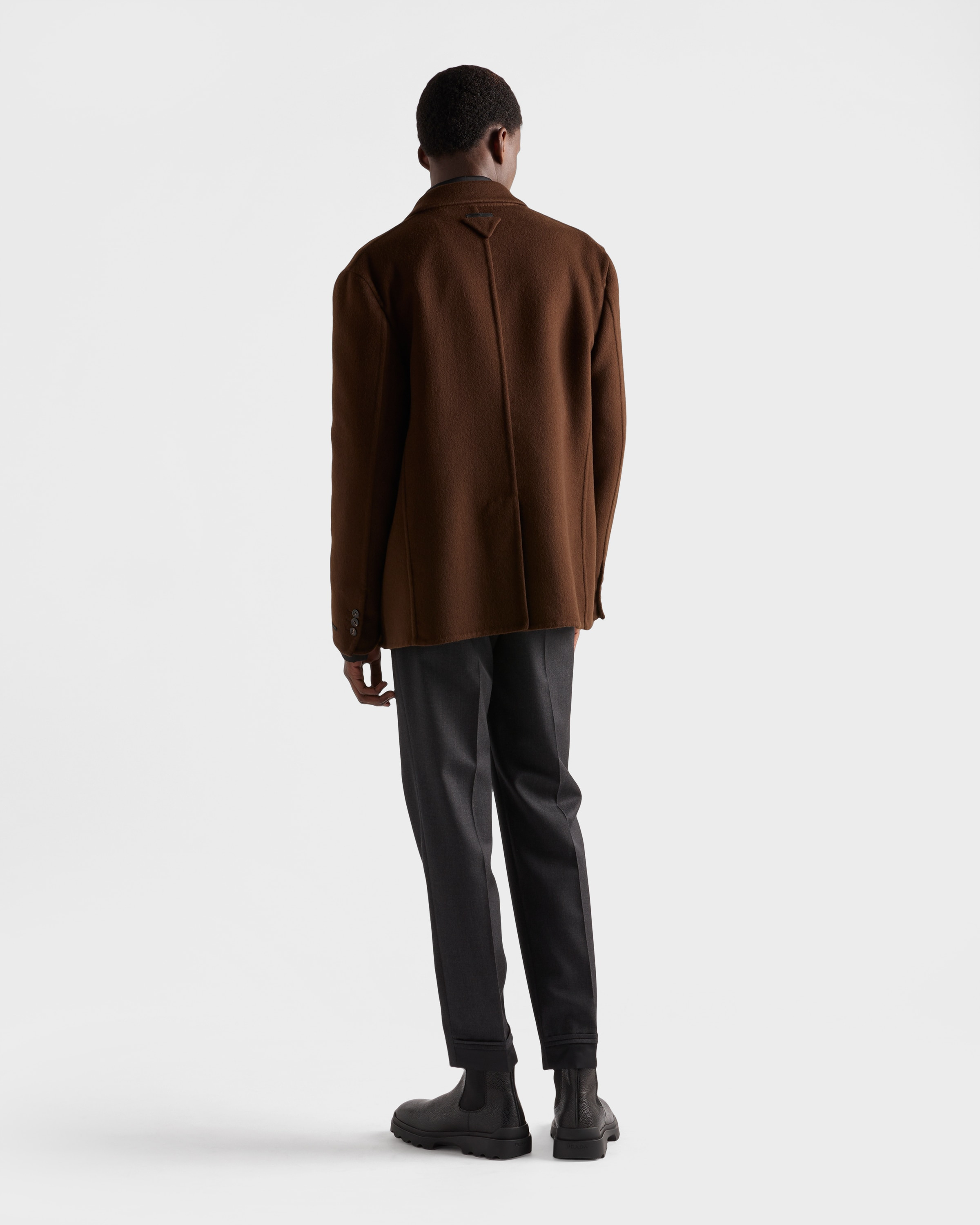 Double-breasted cashmere jacket - 5