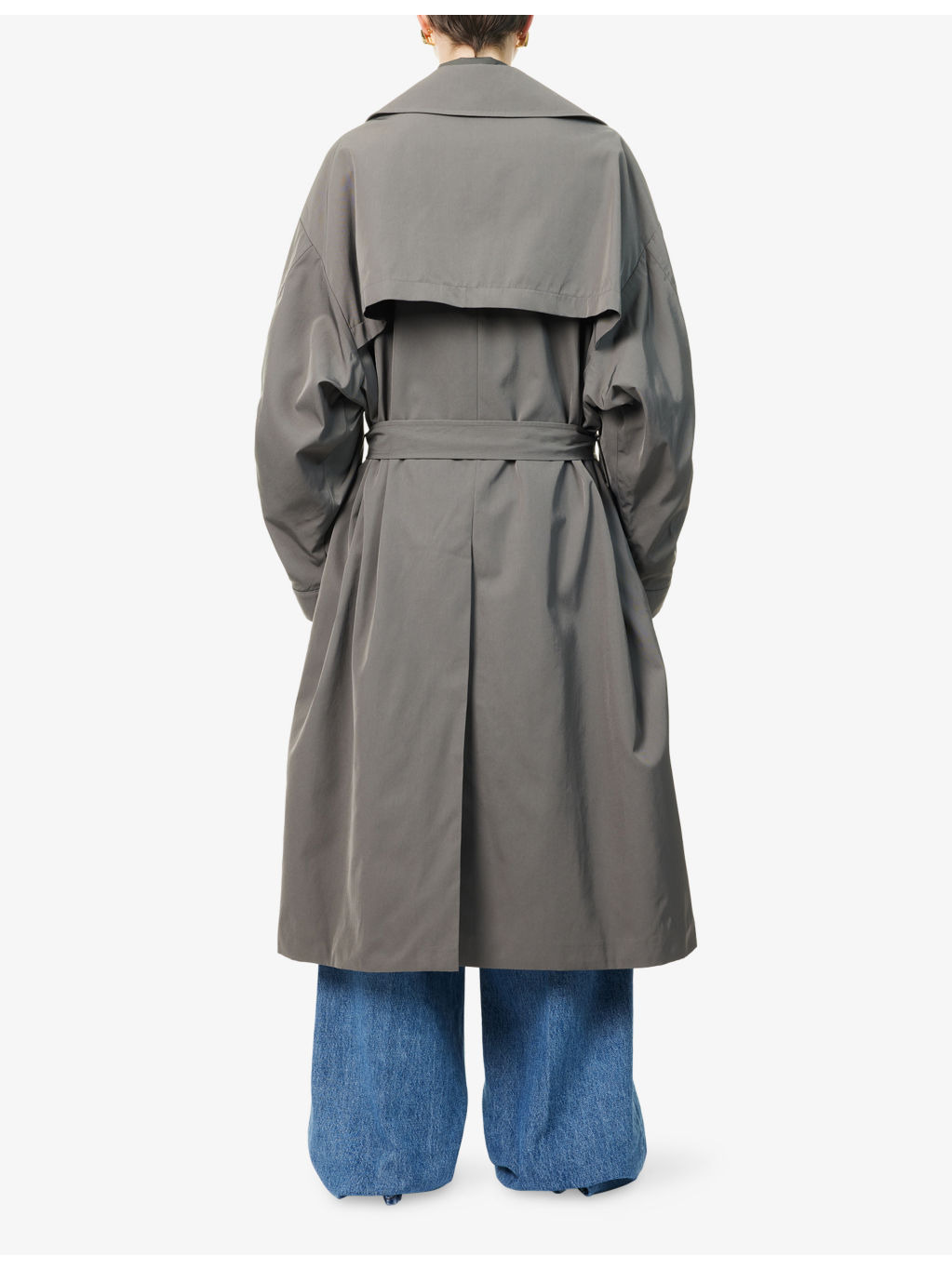 Mavis Oversized Woven Trench - 4