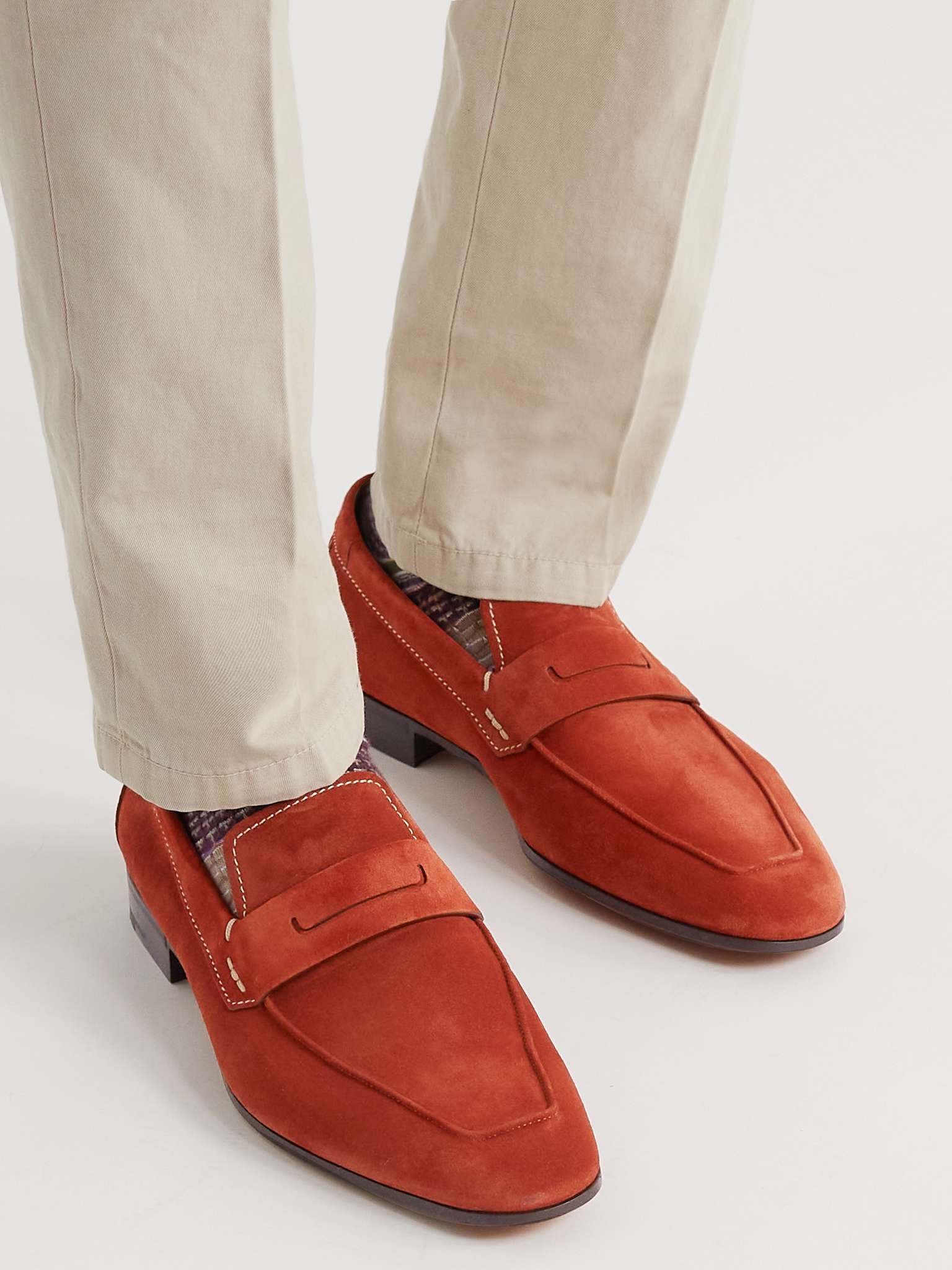 Lorenzo Suede Penny Loafers - 2