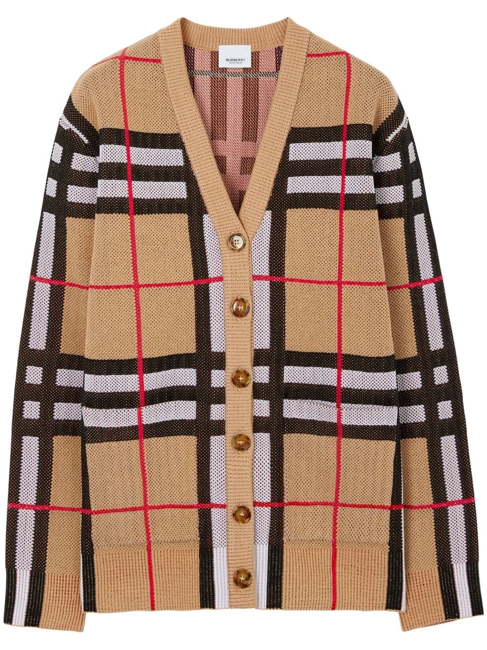 Vintage Check V-neck cardigan - 1