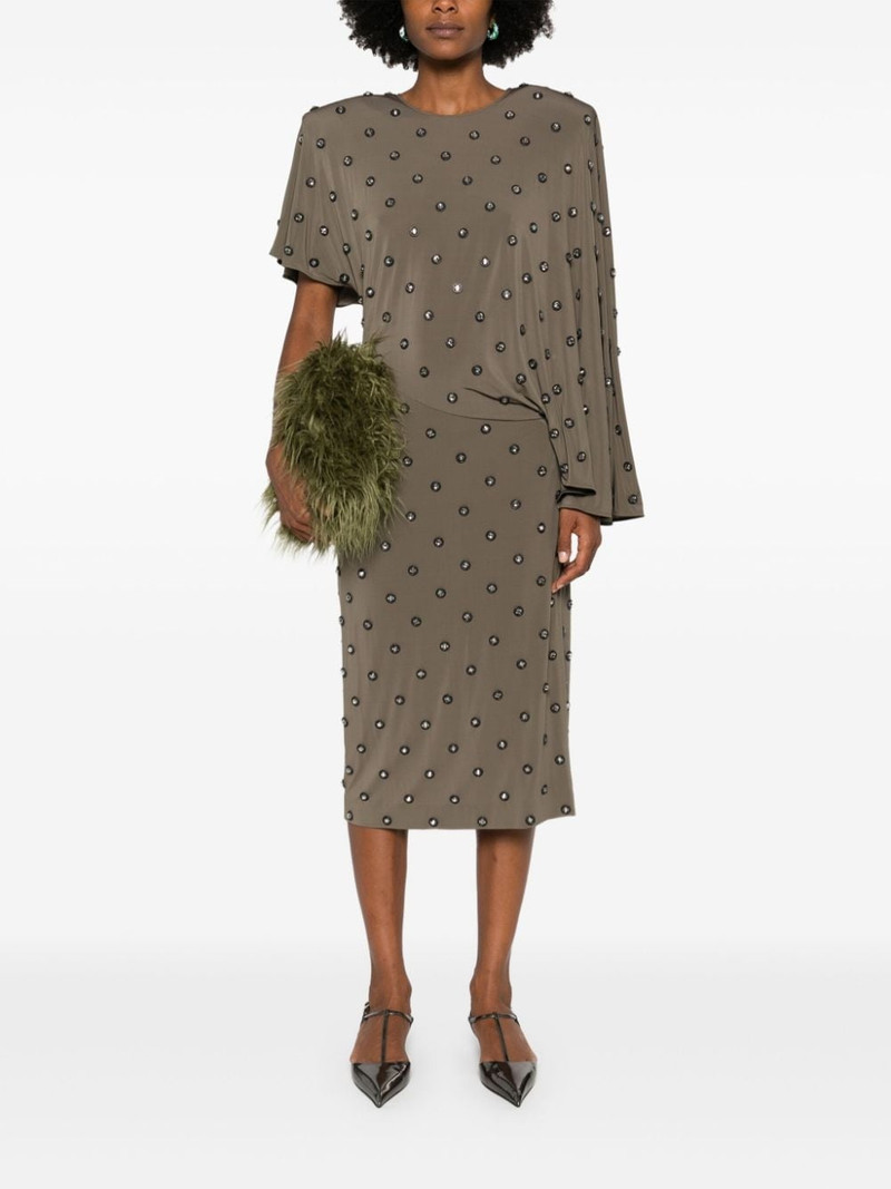 Stella McCartney crystal-embellished midi dress outlook