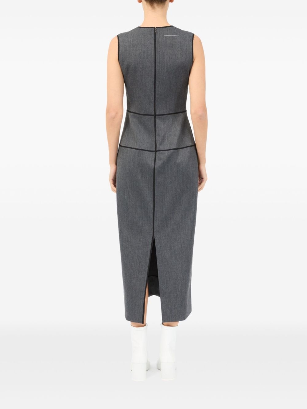 panelled sleeveless dress - 4
