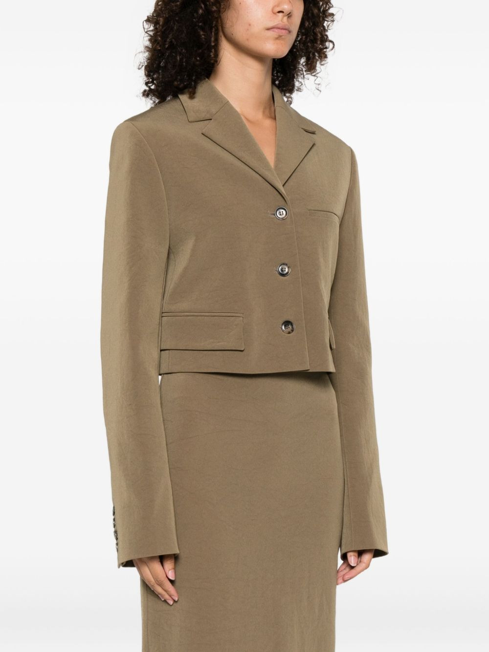 three-button single-breasted blazer - 3