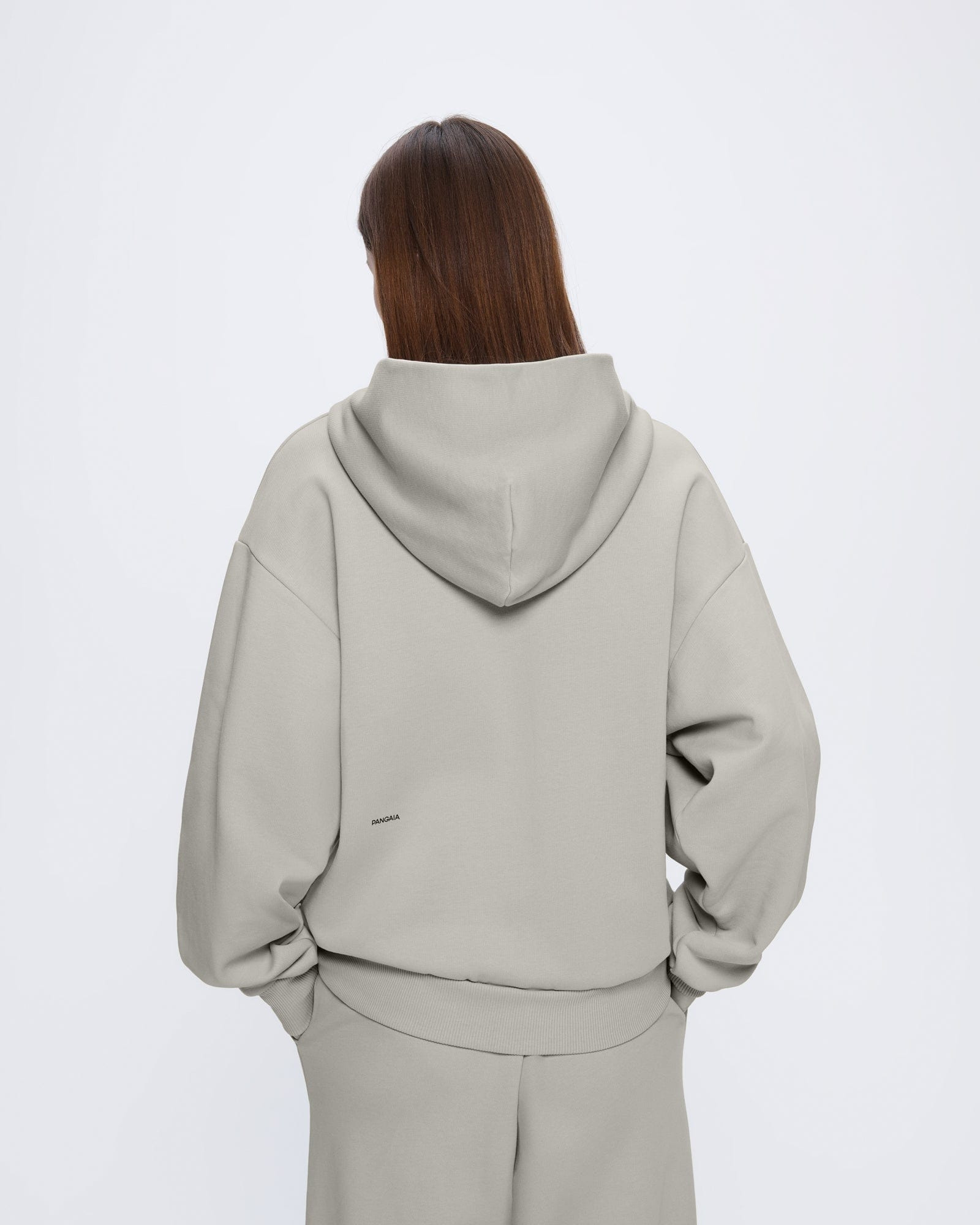 Womens 365 Heavyweight Two-Way Zip-Through Hoodie - Stone - 5