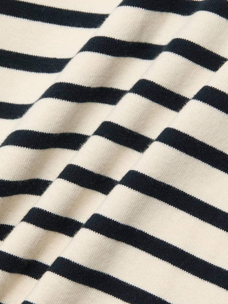 Women's Jennifer Striped Cotton Tank - Ecru Black Stripe 7