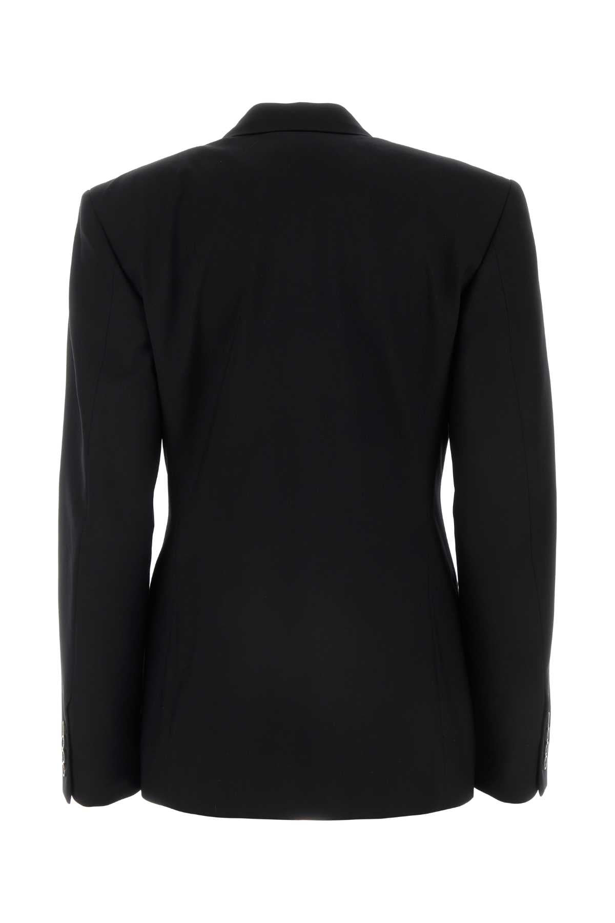 Balenciaga Women Black Wool Blazer - 2