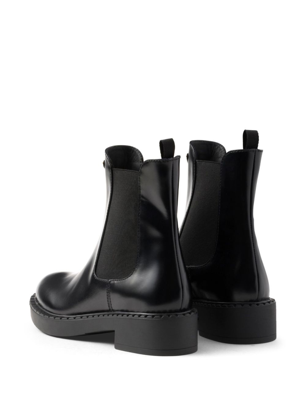 50mm triangle-logo leather ankle boots - 3