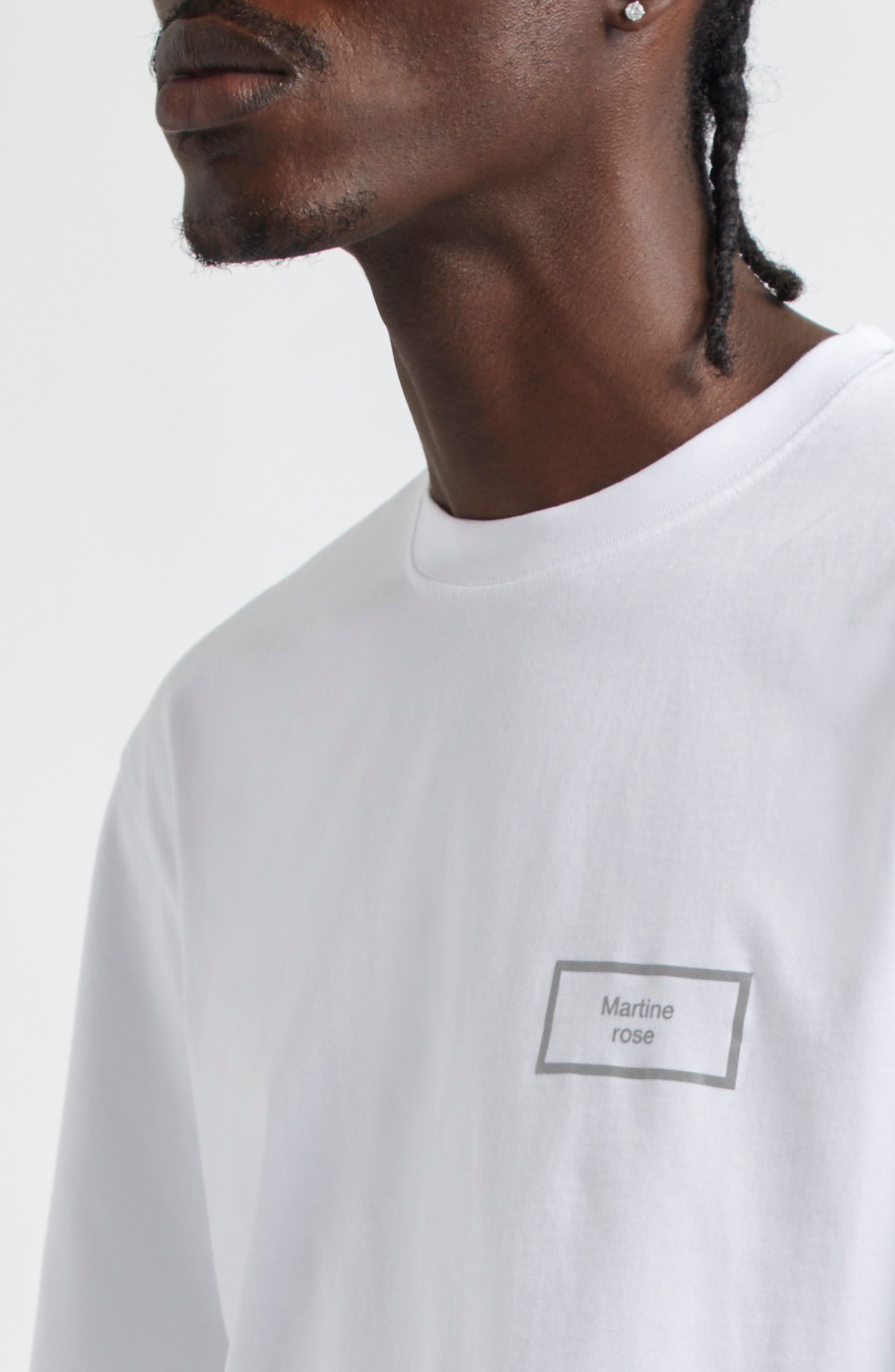 Martine Rose Classic Box Logo Graphic T-Shirt in White Box Logo Wht at Nordstrom - 4