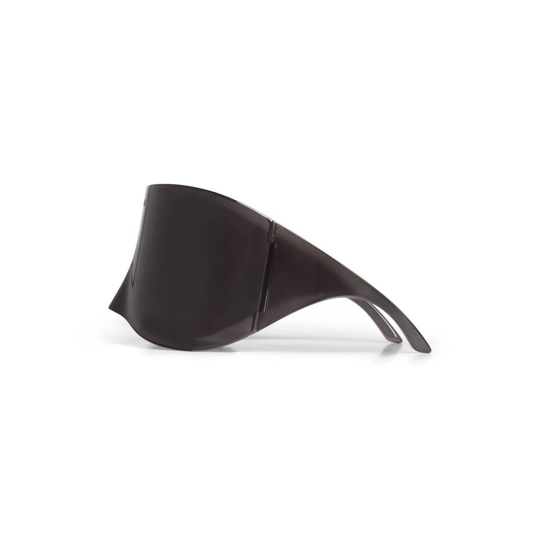 Mask Rectangle Sunglasses in Black - 3