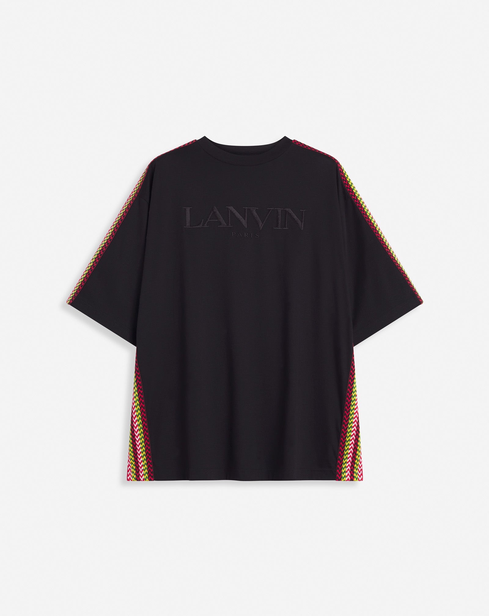 LANVIN OVERSIZED EMBROIDERED SIDE CURB T-SHIRT - 1