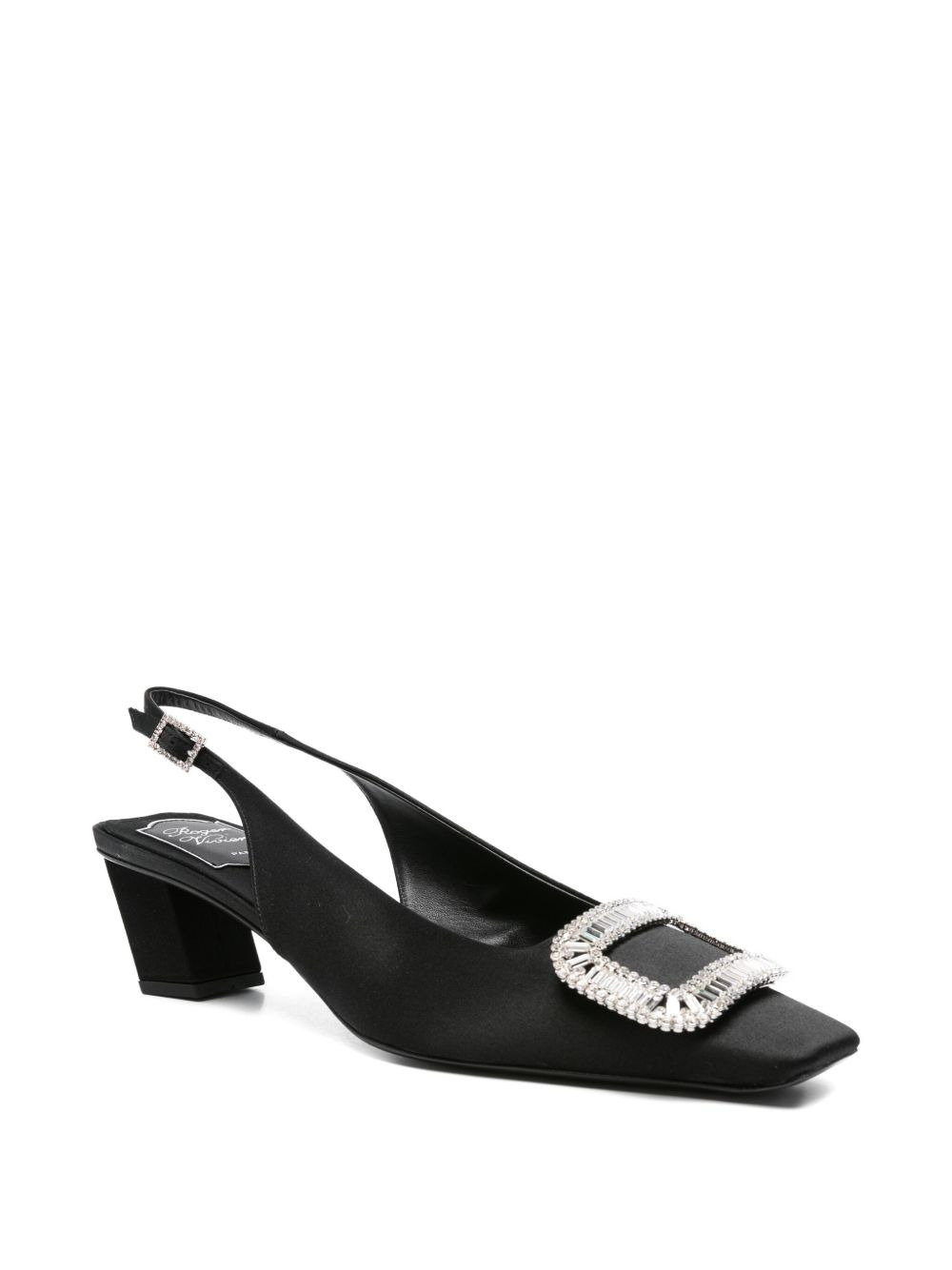 50mm Belle Vivier buckle-embellished slingback pumps - 2