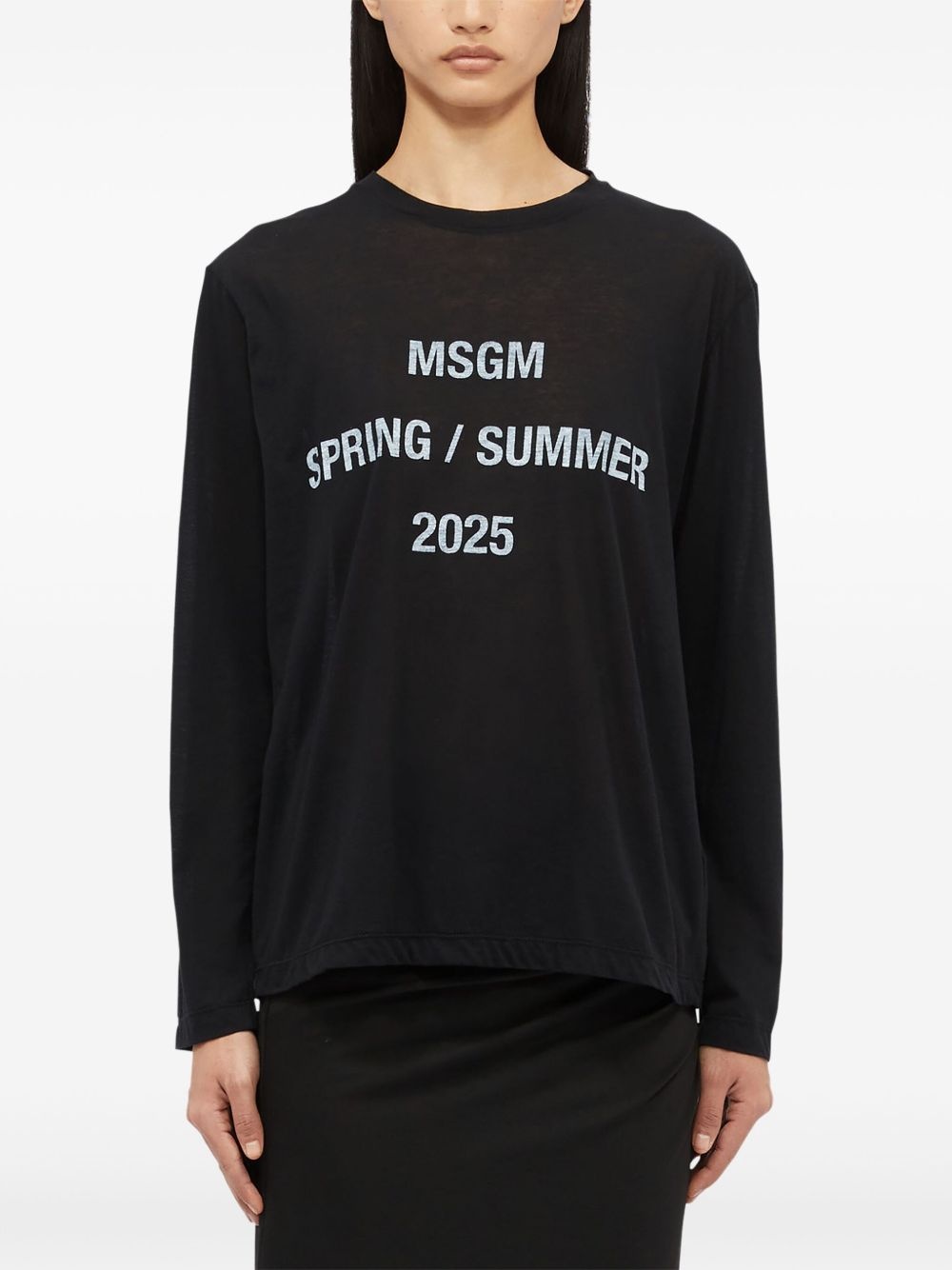 slogan-print cotton T-shirt - 3