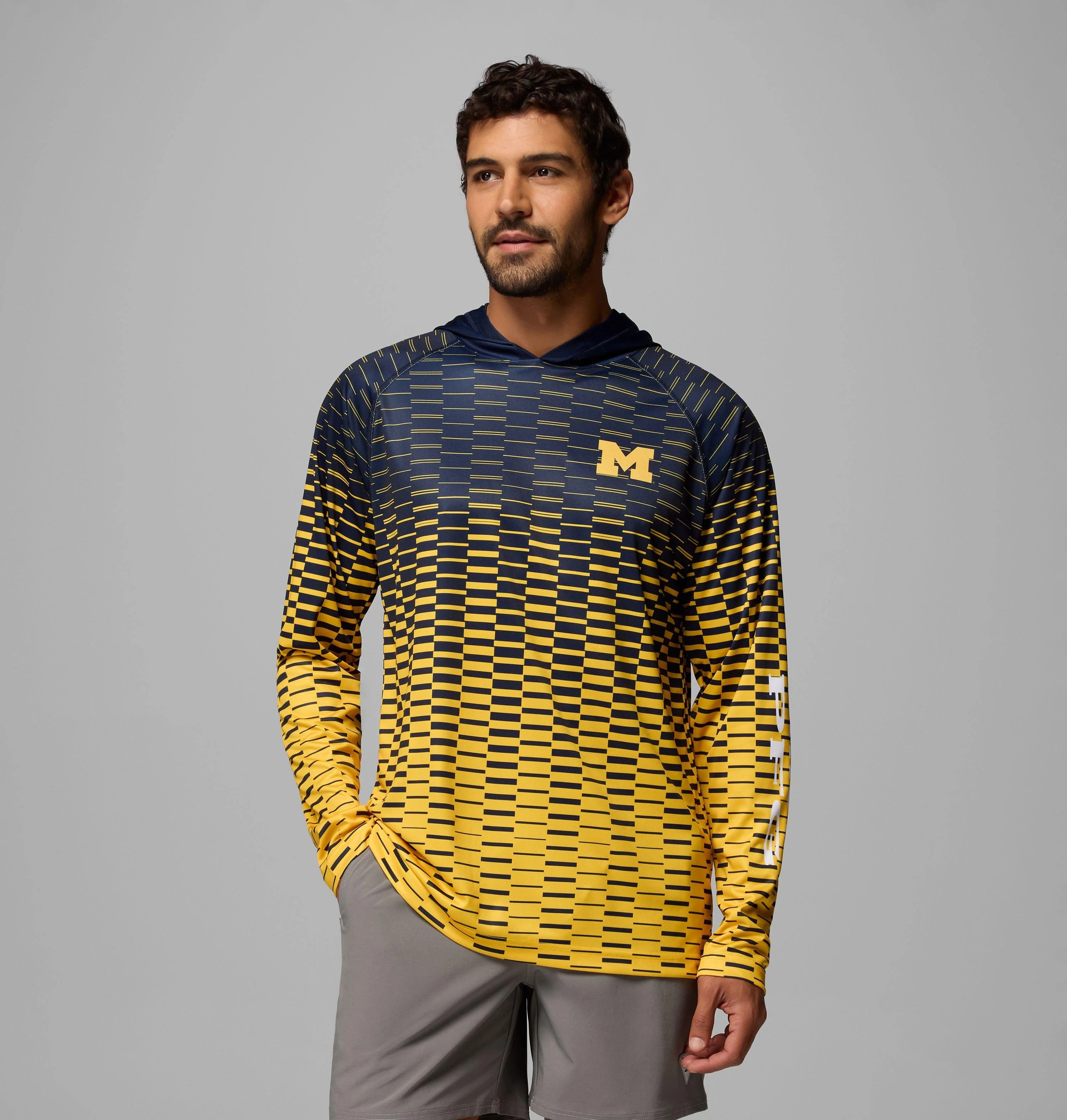 Men's Collegiate PFG Super Terminal Tackle Hoodie - Michigan - 1