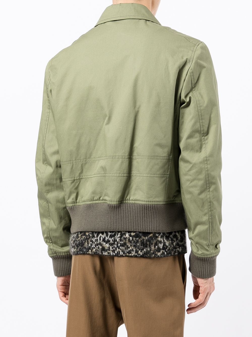 cargo-pocket bomber jacket - 4