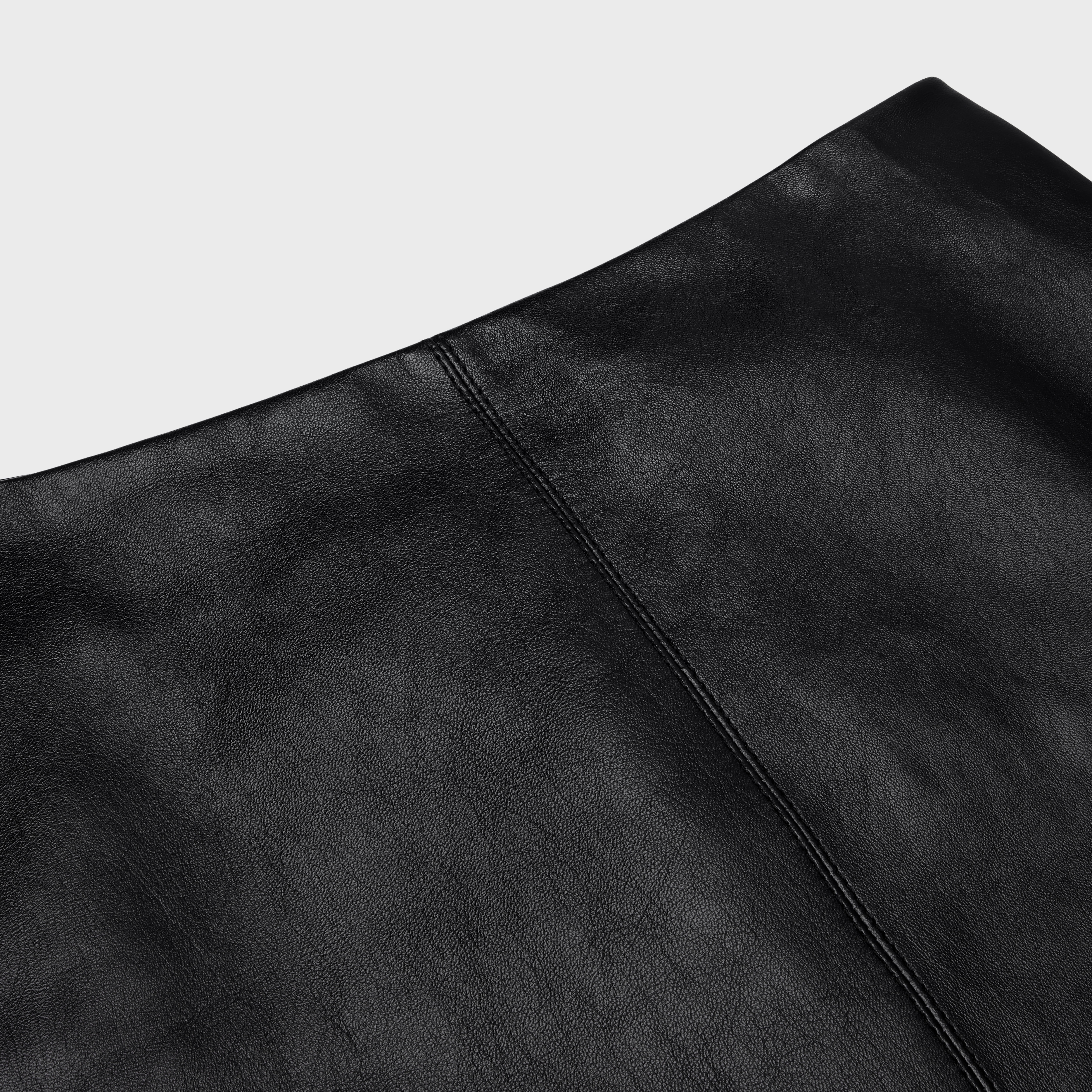 VINTAGE COLUMN SKIRT IN SOFT LAMBSKIN - 3