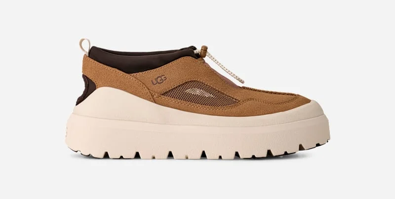 ® Men's Heritage Utility Axoid Suede Sandal in Chestnut/Jasmine - 1