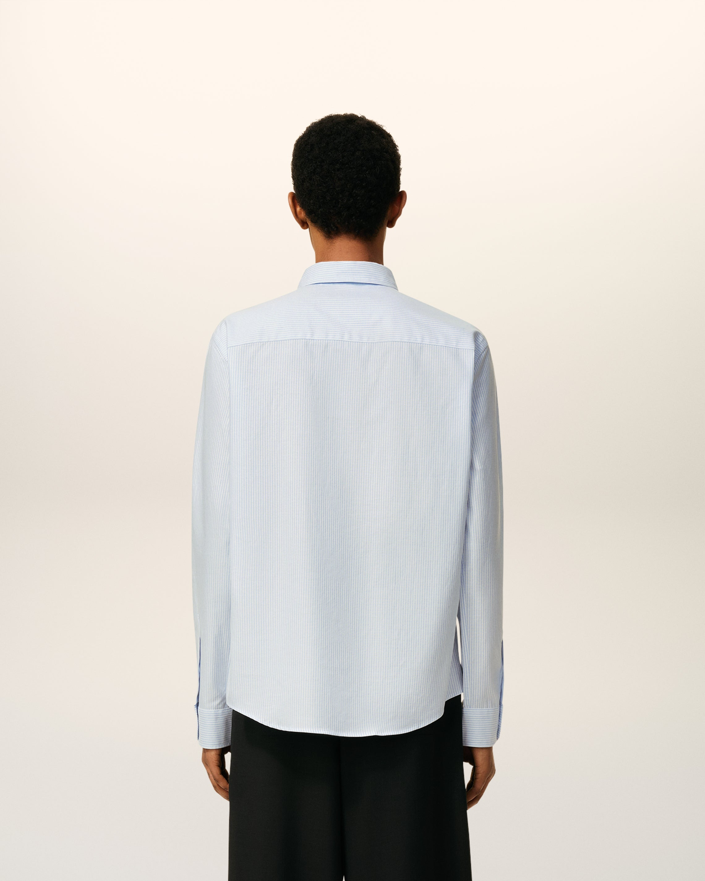 BLUE COTTON BUTTON DOWN AMI DE COEUR SHIRT - 5