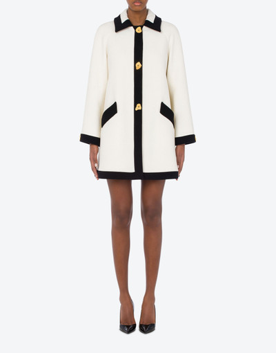 Moschino MORPHED BUTTONS CLOTH COAT outlook