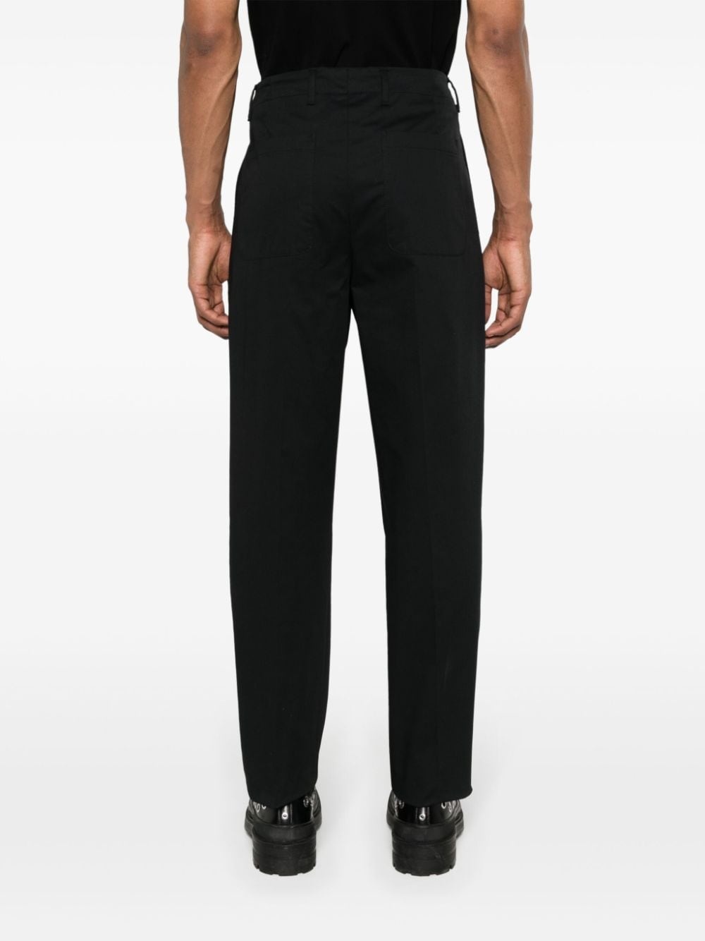 tapered cotton chino trousers - 4