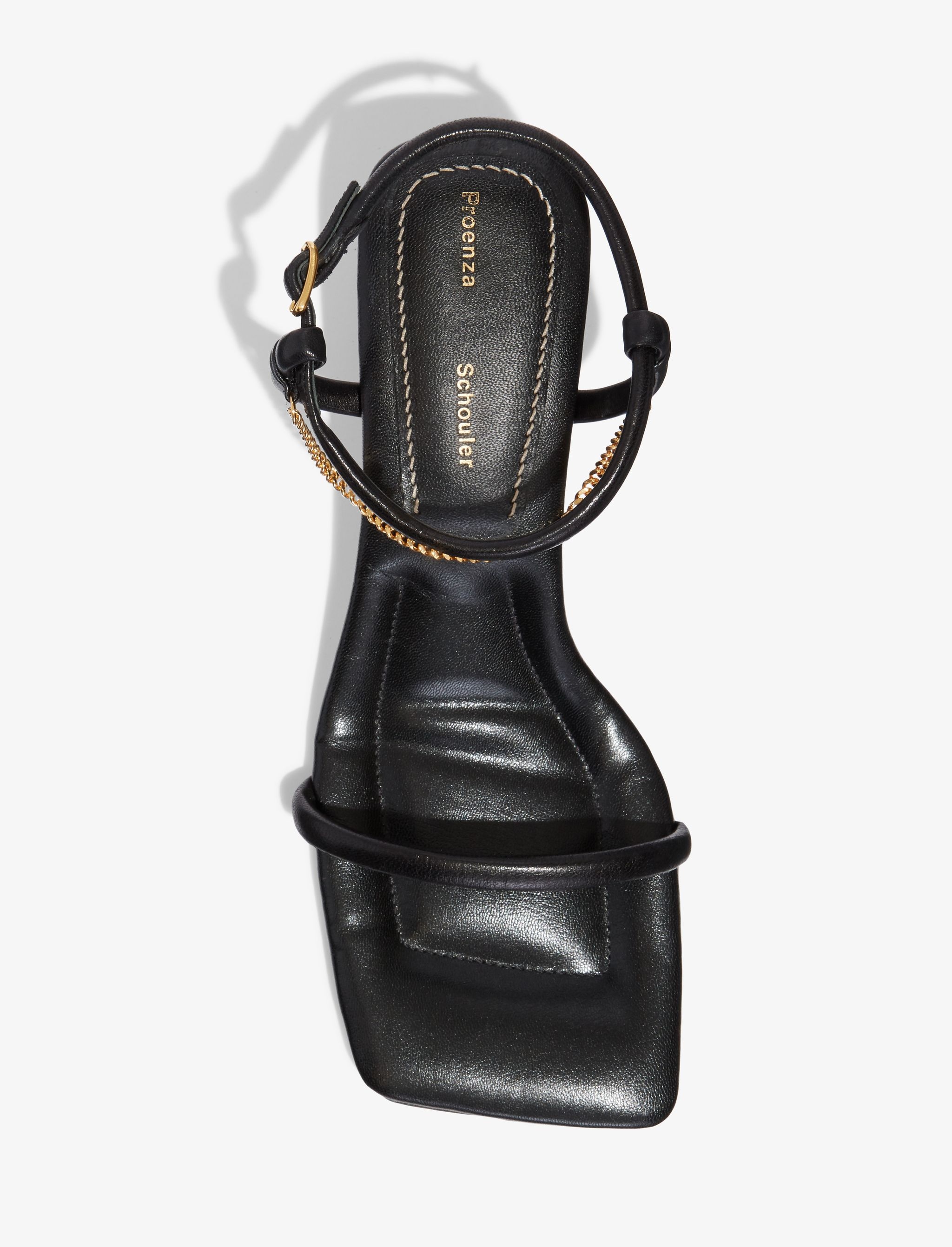 Square Padded Chain Sandals - 50mm - 4