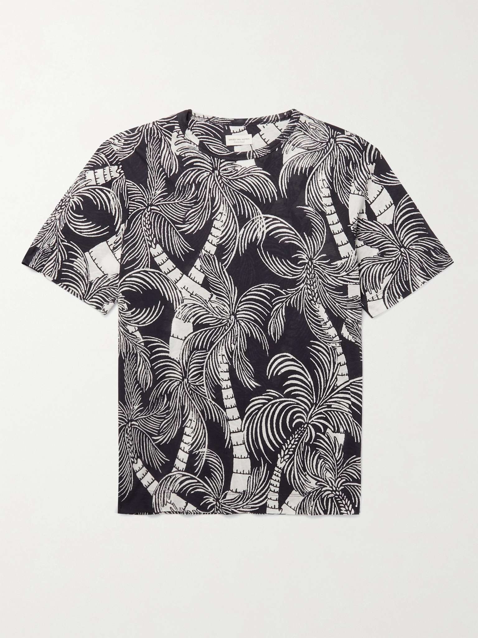 Slim-Fit Printed Cotton-Jersey T-Shirt - 1