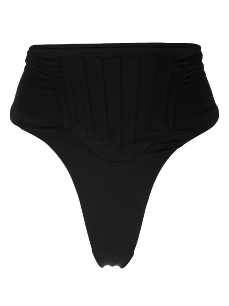 Corset high-waist bikini bottoms 1
