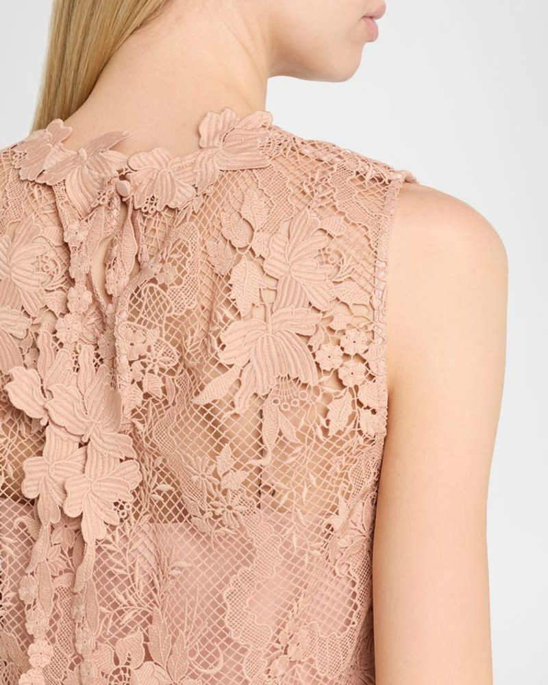 Rayne Sleeveless Botanical Garden Lace Blouse 5