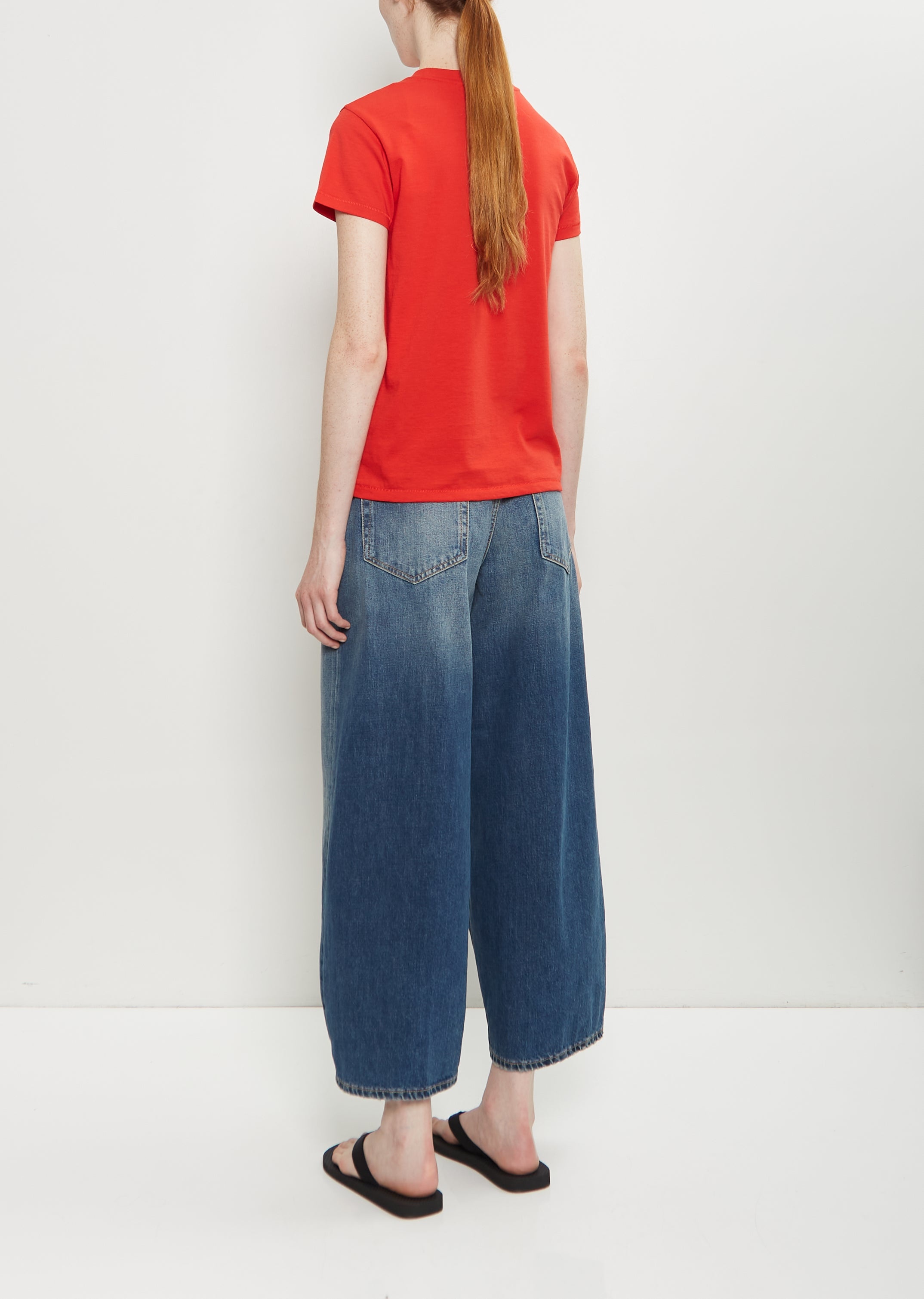 Mini Boy Cotton T-Shirt — Pimento - 3