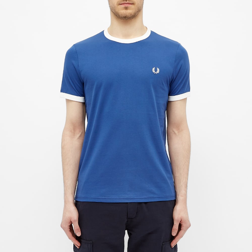 Fred Perry Authentic Contrast Rib Ringer Tee - 3