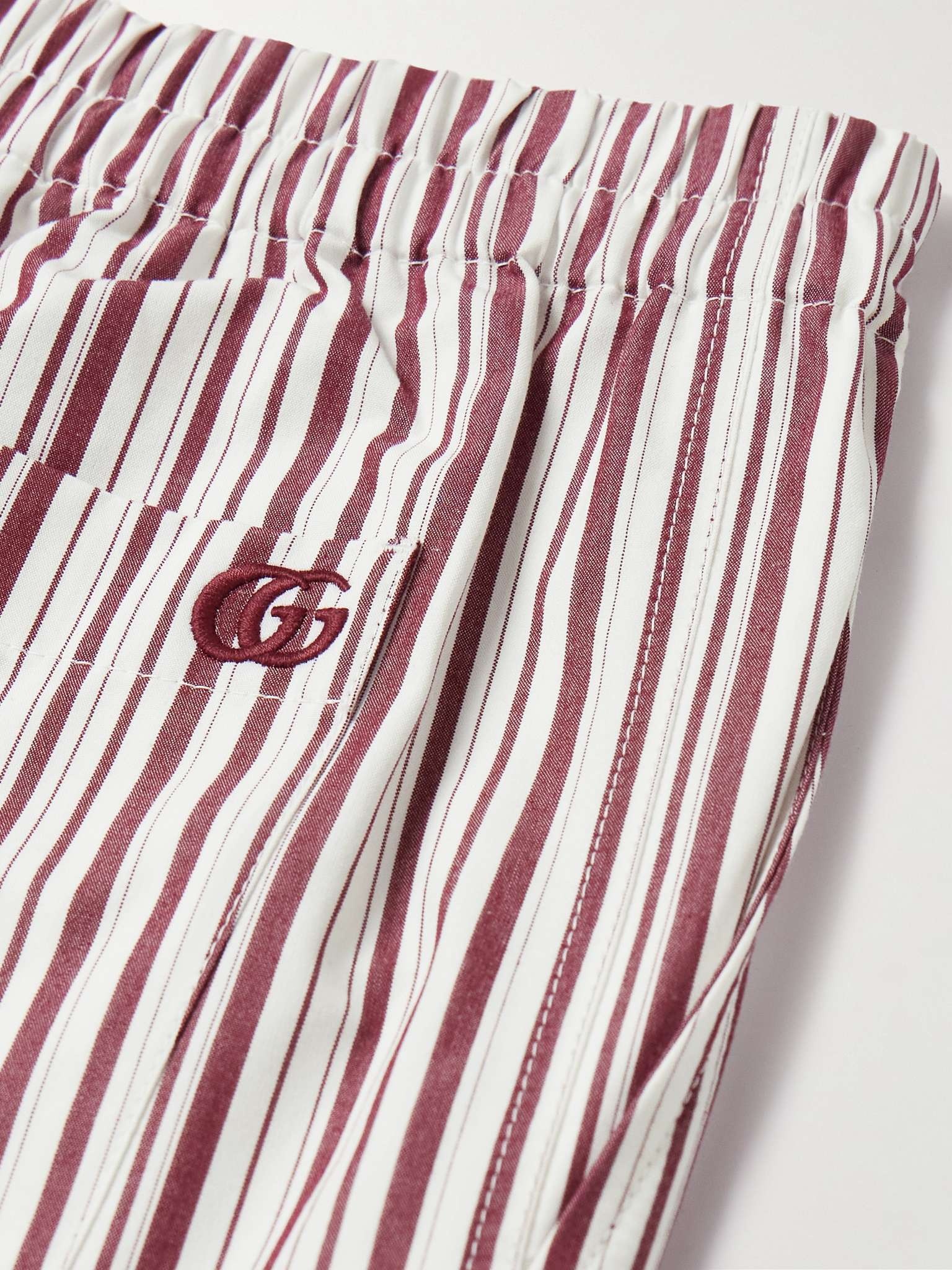 Straight-Leg Striped Cotton-Poplin Shorts - 6