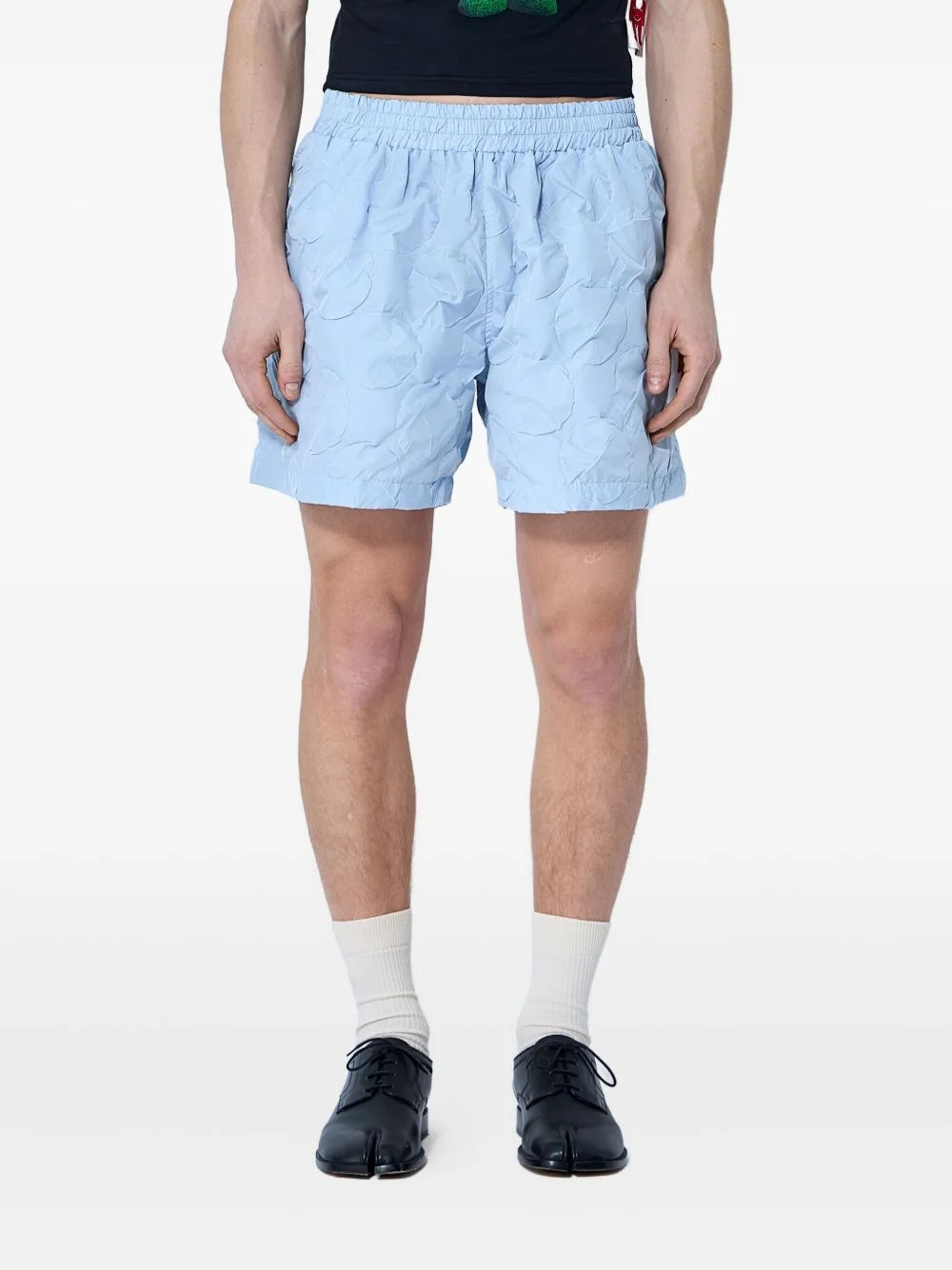 quilted shorts - 1