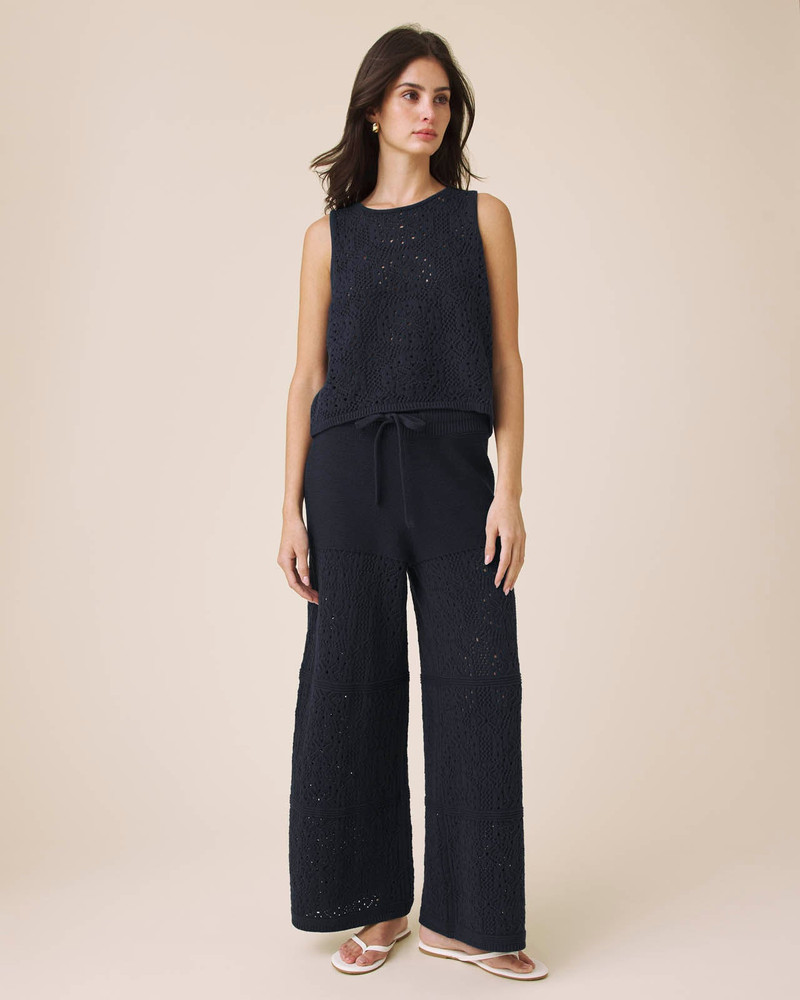 Splendid Beckham Crochet Sweater Tank outlook