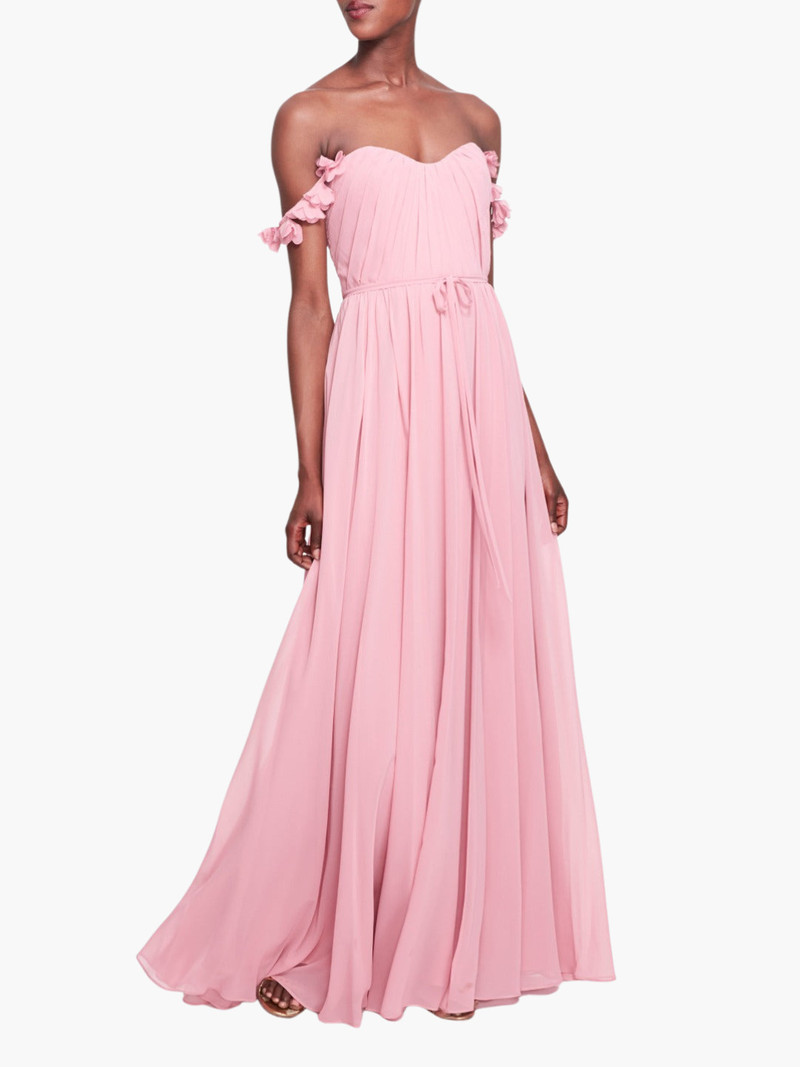 RAVENNA OFF SHOULDER FLORAL GOWN 1