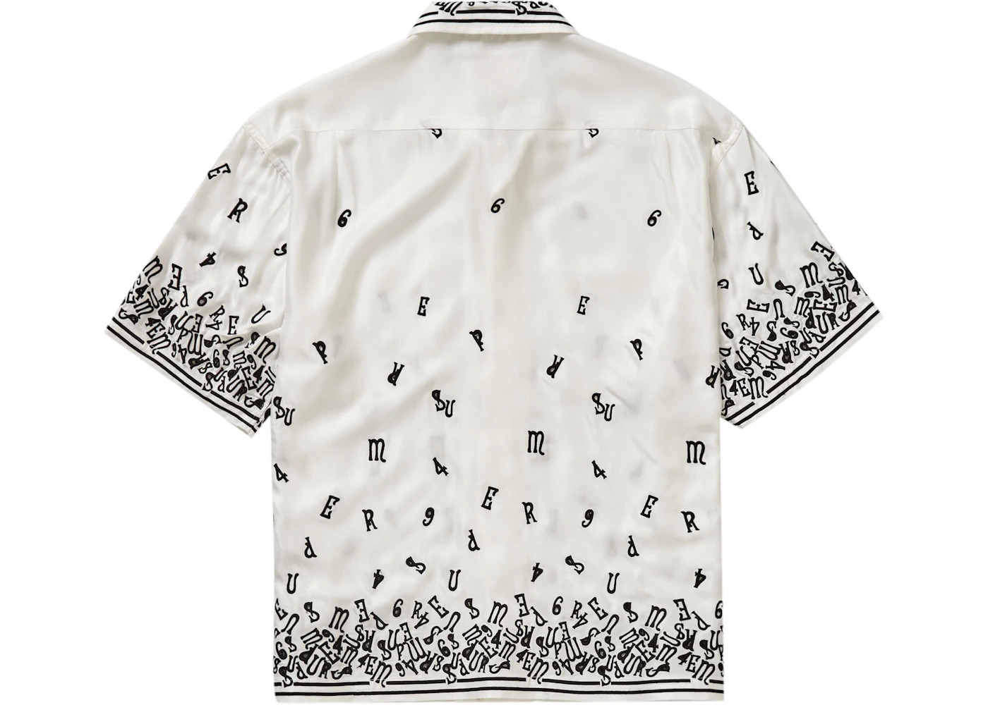 Supreme Nouveau Embroidered S/S Shirt White - 3