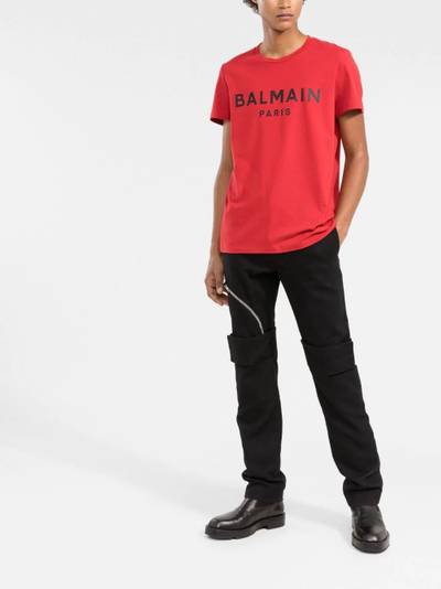 Balmain logo-print cotton T-shirt outlook