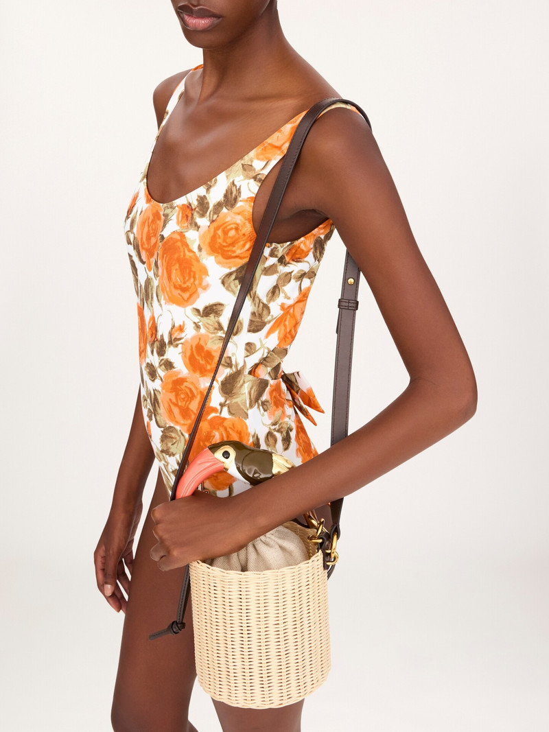 Chloé CHLOÉ TROPICUS BUCKET BAG IN WICKER outlook