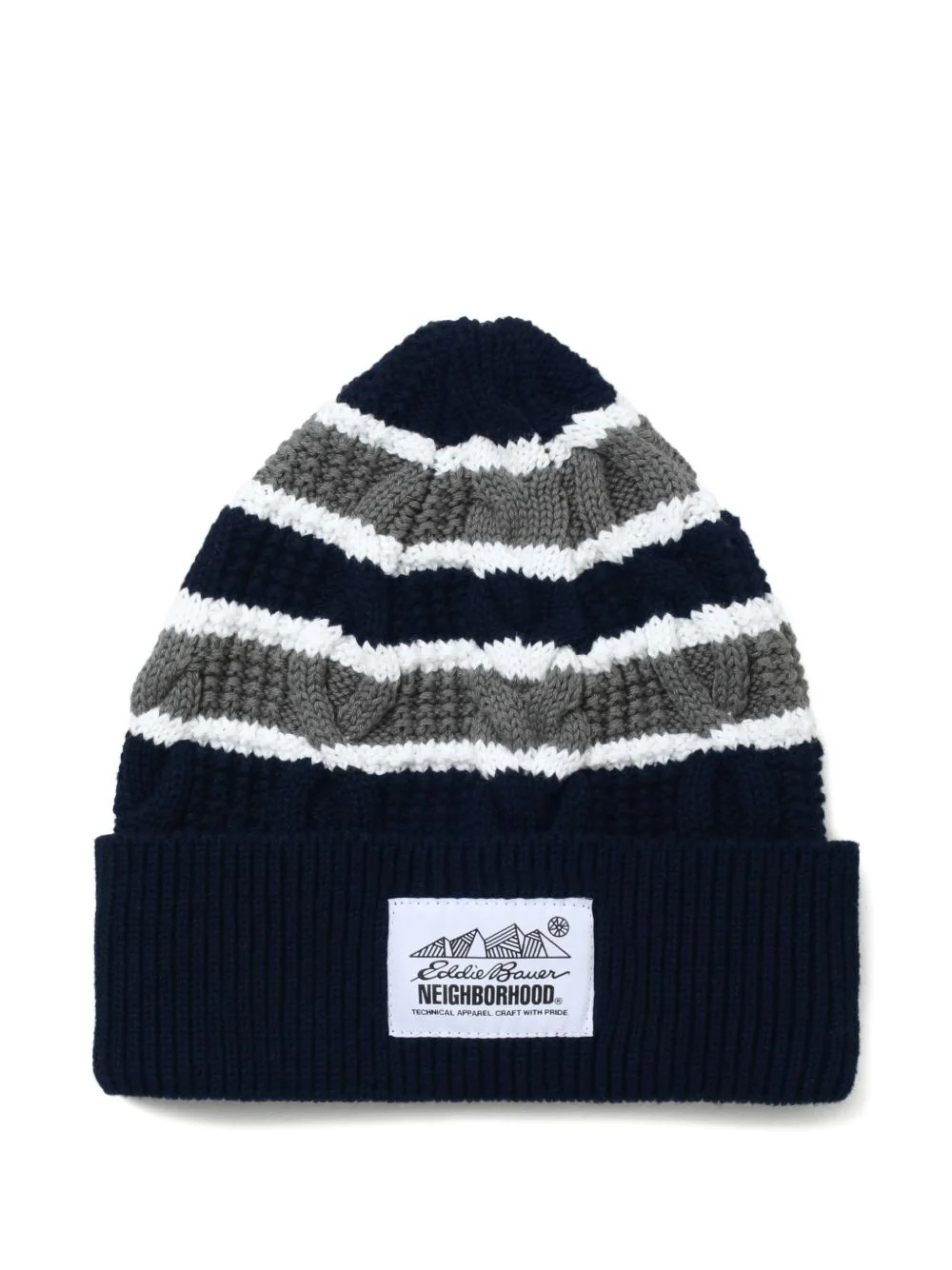 x Eddie Bauer striped beanie hat - 1