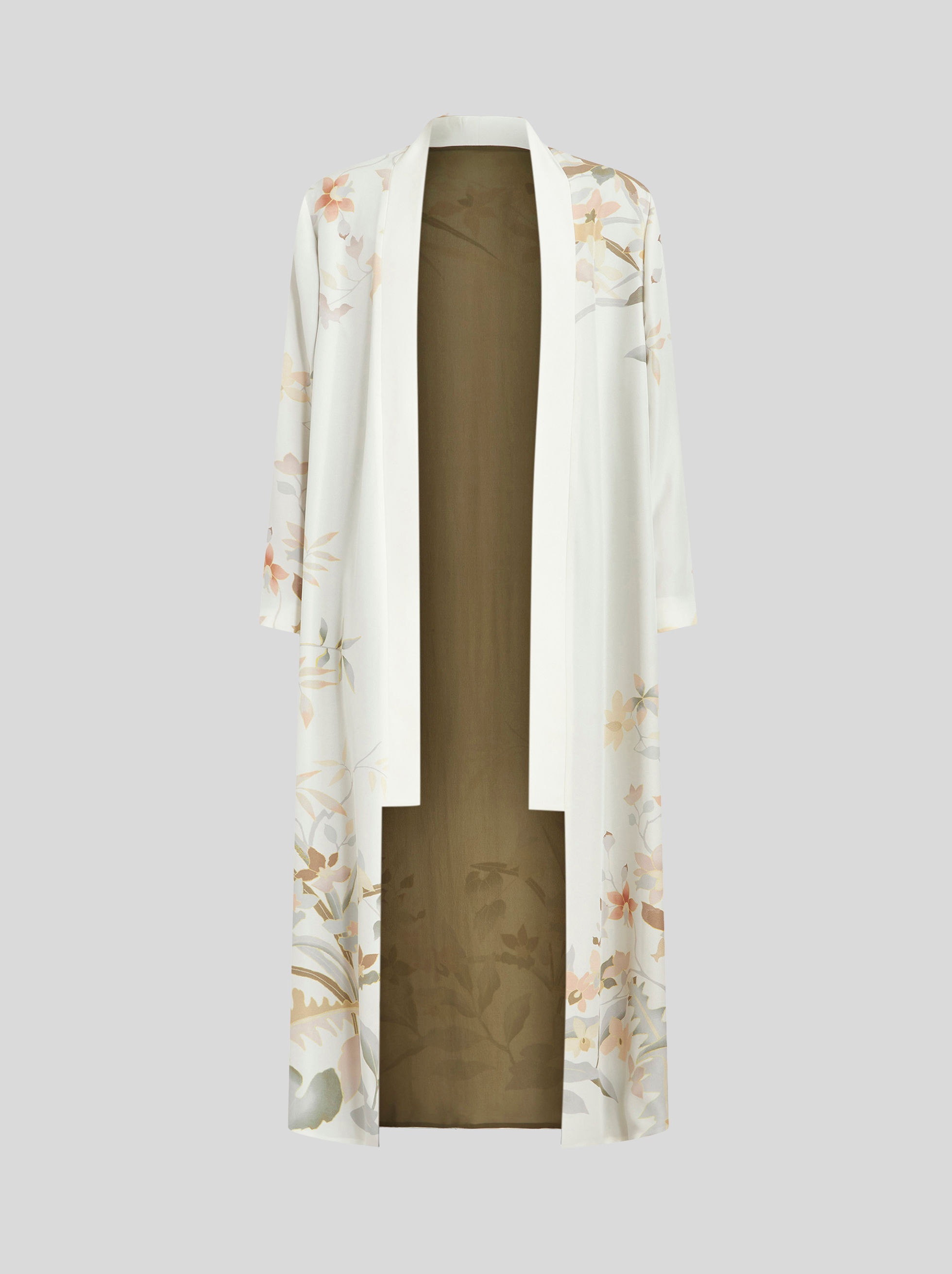 KIMONO-STYLE COAT WITH SHAWL LAPEL - 1