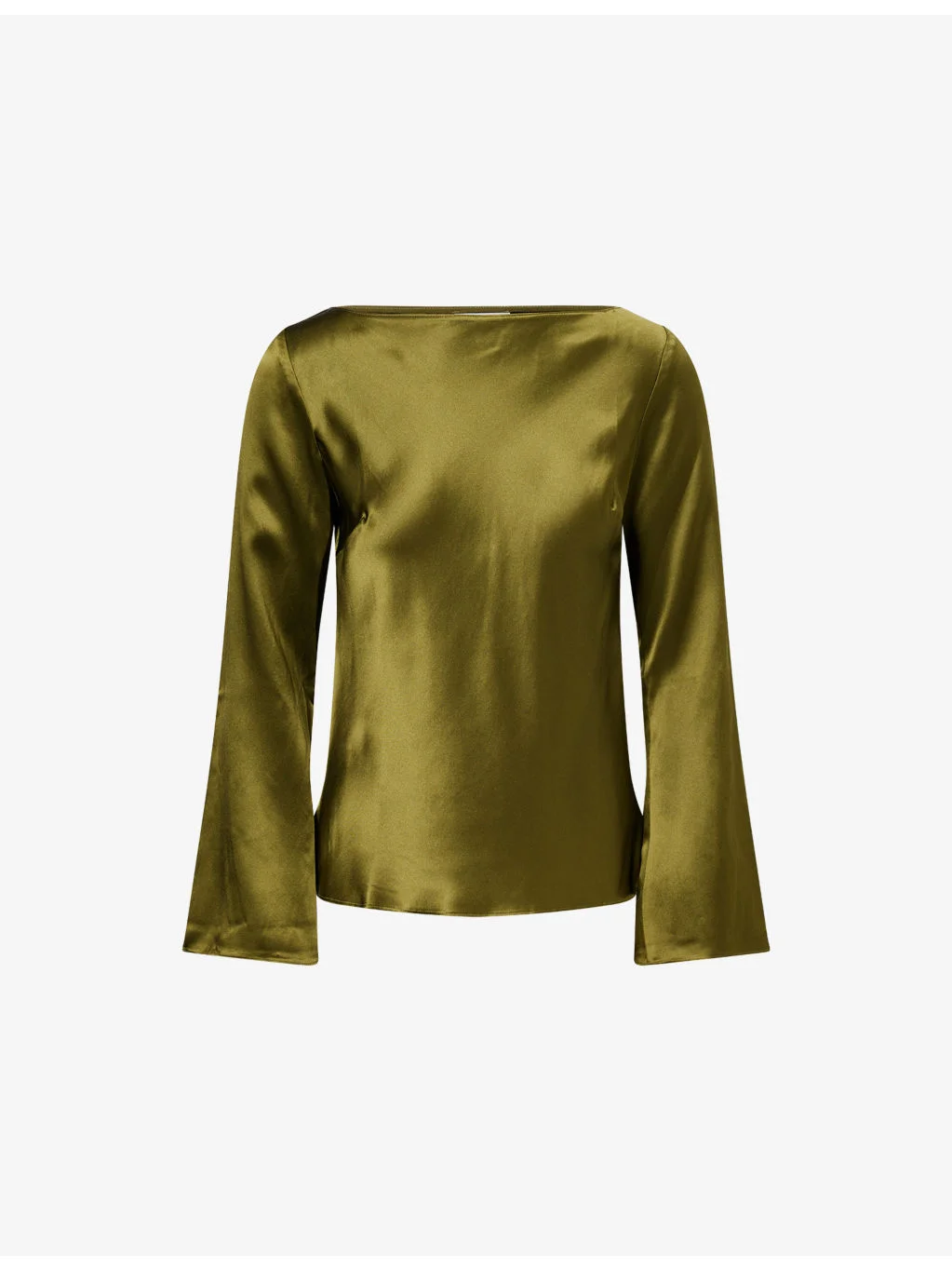 Marlow Boat-Neck Silk Top - 1